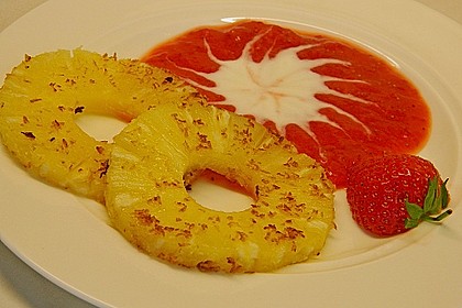 Ananas - Kokos - Ringe mit Himbeeren 6