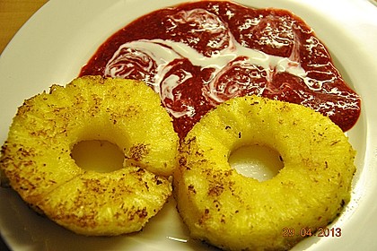 Ananas - Kokos - Ringe mit Himbeeren 9