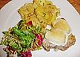 Lammkoteletts mit Ziegenk&auml;se