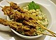Sate - Spie&szlig;e auf Kichererbsen - Salat