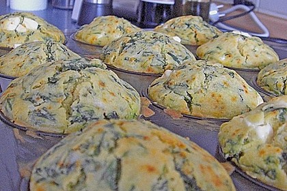 Spinat - Feta - Muffins 2