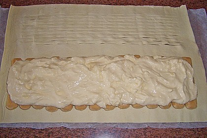 Pfirsichstrudel mit Puddingcreme 18