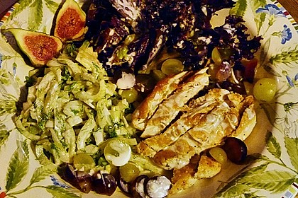 Fenchelsalat mit H&uuml;hnerbrustfilet und Gorgonzolasauce
