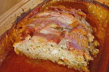 Hackbraten J&auml;gerart im R&ouml;mertopf 1