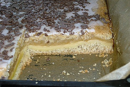 Apfelmuskuchen mit zwei Schichten