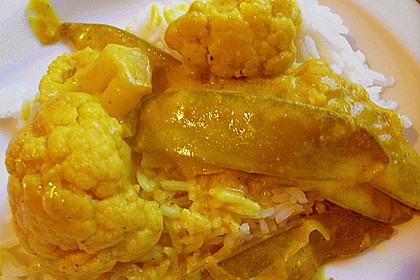 Zuckererbsen-Blumenkohl-Curry 5