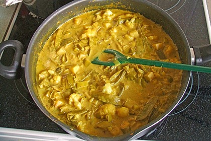 Zuckererbsen-Blumenkohl-Curry 6