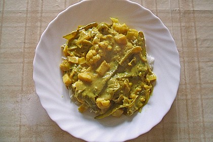 Zuckererbsen-Blumenkohl-Curry 7
