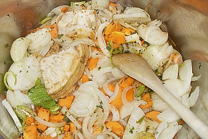 Frische deftige Zwiebelsuppe