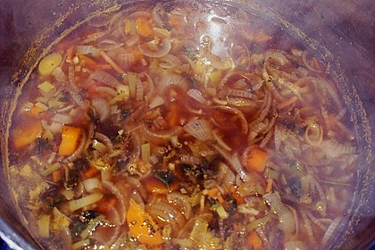 Frische deftige Zwiebelsuppe 1