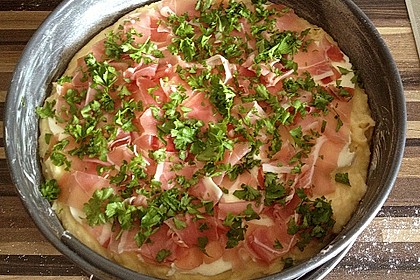 Kartoffelkuchen mit Hackfleischsauce 2