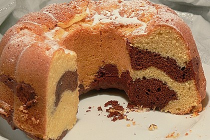 Marmorkuchen mit Mascarpone und Nougat 2