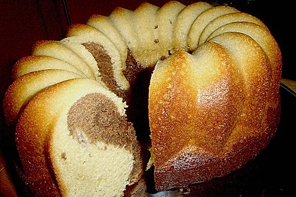 Marmorkuchen mit Mascarpone und Nougat 3