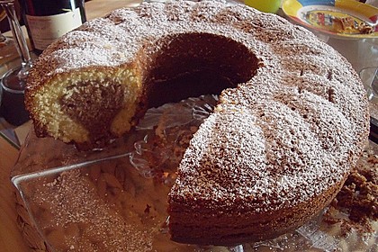 Marmorkuchen mit Mascarpone und Nougat 12
