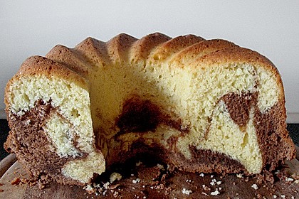 Marmorkuchen mit Mascarpone und Nougat 19