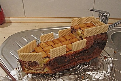 Marmorkuchen mit Mascarpone und Nougat 24