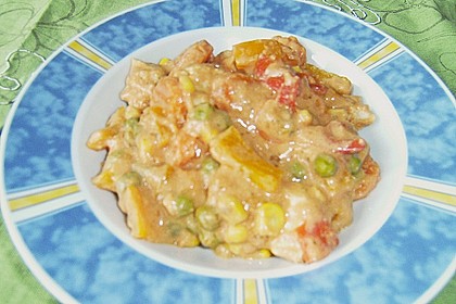 H&auml;hnchen - Gem&uuml;se - Auflauf 11