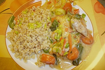 H&auml;hnchen - Gem&uuml;se - Auflauf 12