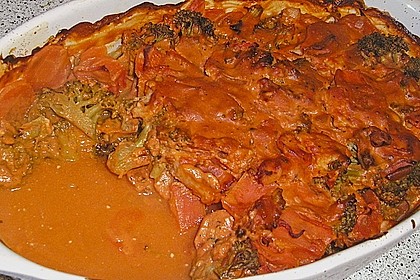 H&auml;hnchen - Gem&uuml;se - Auflauf 13