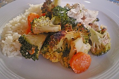 H&auml;hnchen - Gem&uuml;se - Auflauf 15