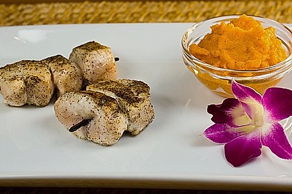 H&uuml;hnchen - Vanille - Spie&szlig; mit Karotten - Dip