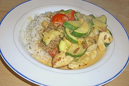 Puten - Zucchini - Pfanne mit Pfifferlingen 1