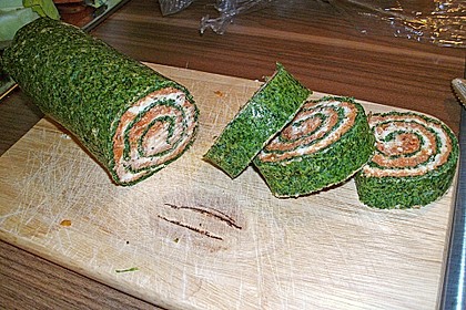 Spinatrolle mit Feta - Füllung 3
