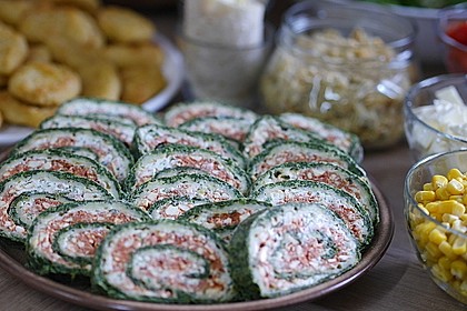 Spinatrolle mit Feta - Füllung 6