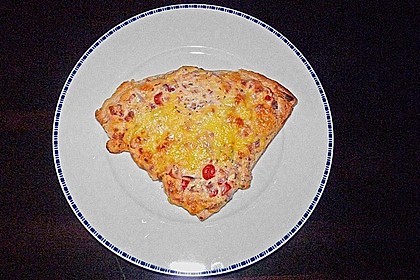 &Uuml;berbackene Schinken - Cr&egrave;me fraiche - Schnittchen 7