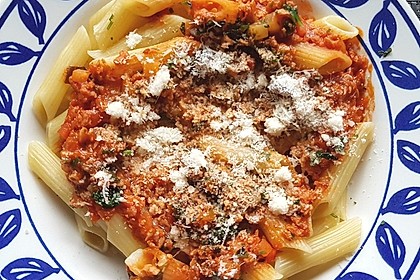 Nudeln mit Tofu - Bolognese 2