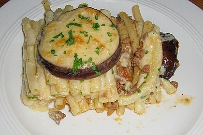 Auberginenauflauf mit Tagliatelle 2