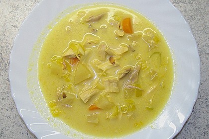 Curry - H&auml;hnchen - Suppe