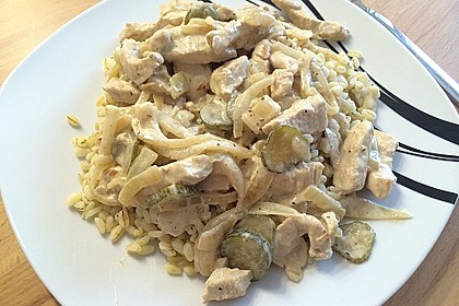 Putenbrust Stroganoff 4