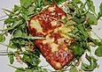 Rucola mit Halloumi
