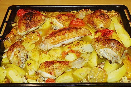 Knuspriges Huhn vom Blech &agrave; la Sylvia 3
