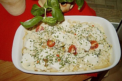 Makkaroni - Gem&uuml;se - Auflauf