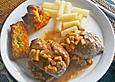 Winterlich frische Schmetterlingsteaks