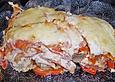 Auflauf mit Reis und Paprika