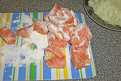 Lachs - Spinat - Pfanne