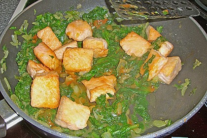 Lachs - Spinat - Pfanne 2