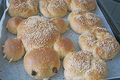 Br&ouml;tchen mit Quark und Hefe 34