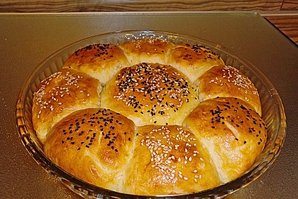 Br&ouml;tchen mit Quark und Hefe 43