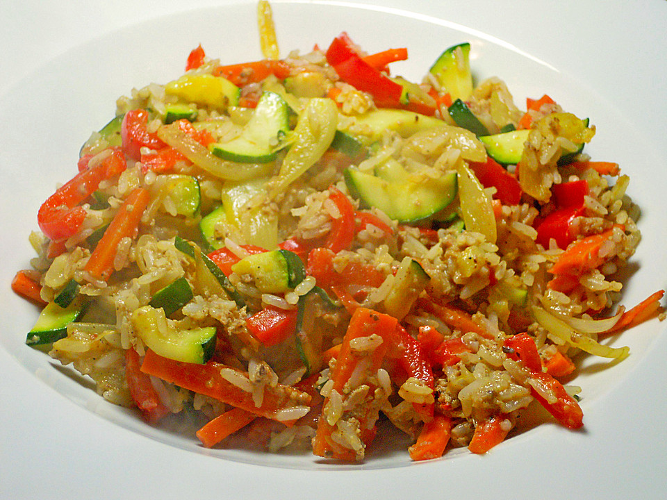 Tanjas gebratener Reis mit Gemüse (Rezept mit Bild) | Chefkoch.de