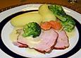 Kasselerbraten auf M&ouml;hren - Brokkoli - Gem&uuml;se