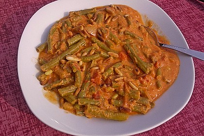 Gr&uuml;ne Bohnen Pfanne mit Feta