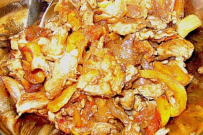 Pikante Fleischstreifen