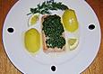 Lachsfilet mit frischem Kr&auml;uter - Butterbelag