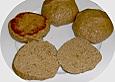 Dinkel - Hafer - Br&ouml;tchen, in der Pfanne gebacken