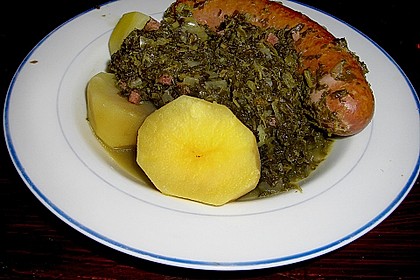 Gr&uuml;nkohl mit Mettendchen