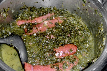 Gr&uuml;nkohl mit Mettendchen 2